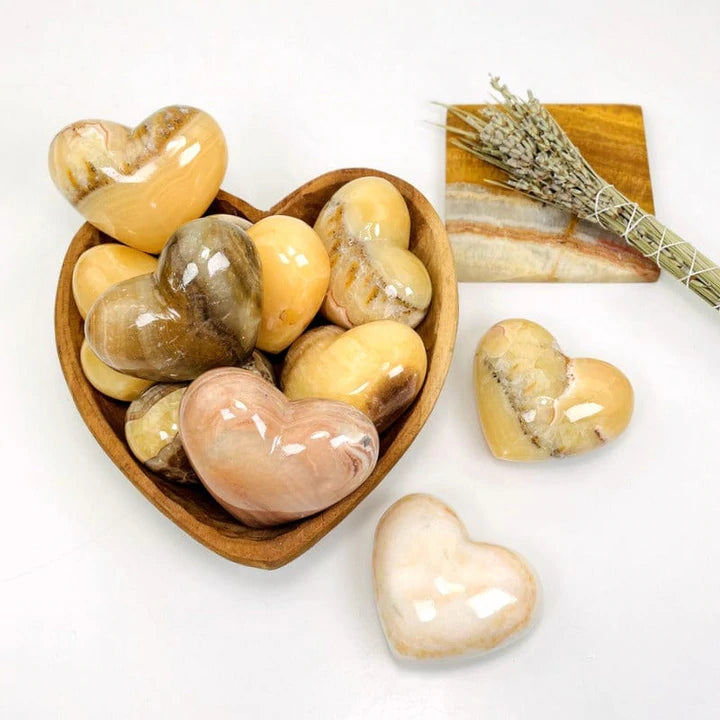 Mexican Onyx: Stone of Confidence (Heart-Shaped)