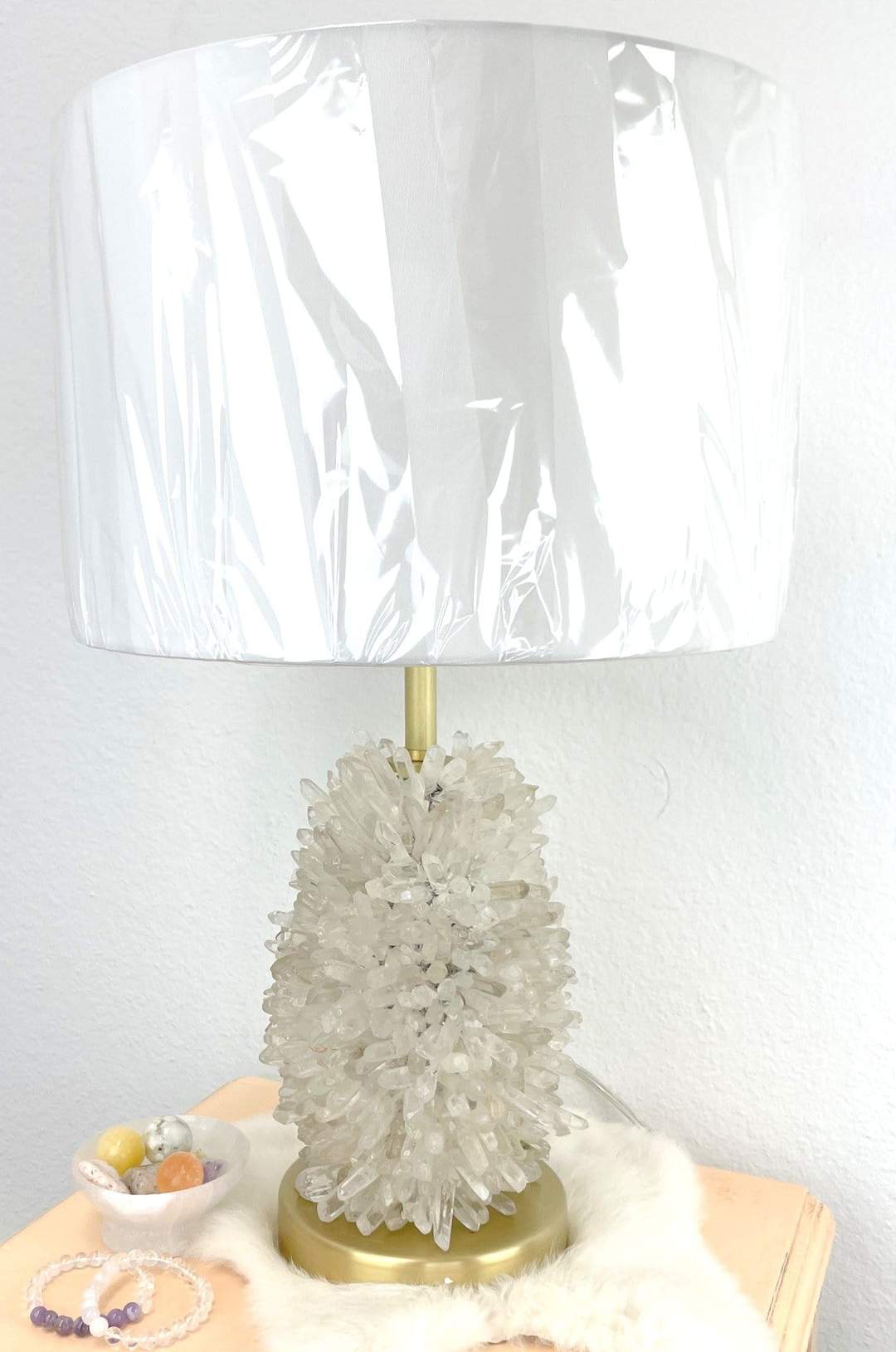 Crystal Quartz Polished Points Lamp