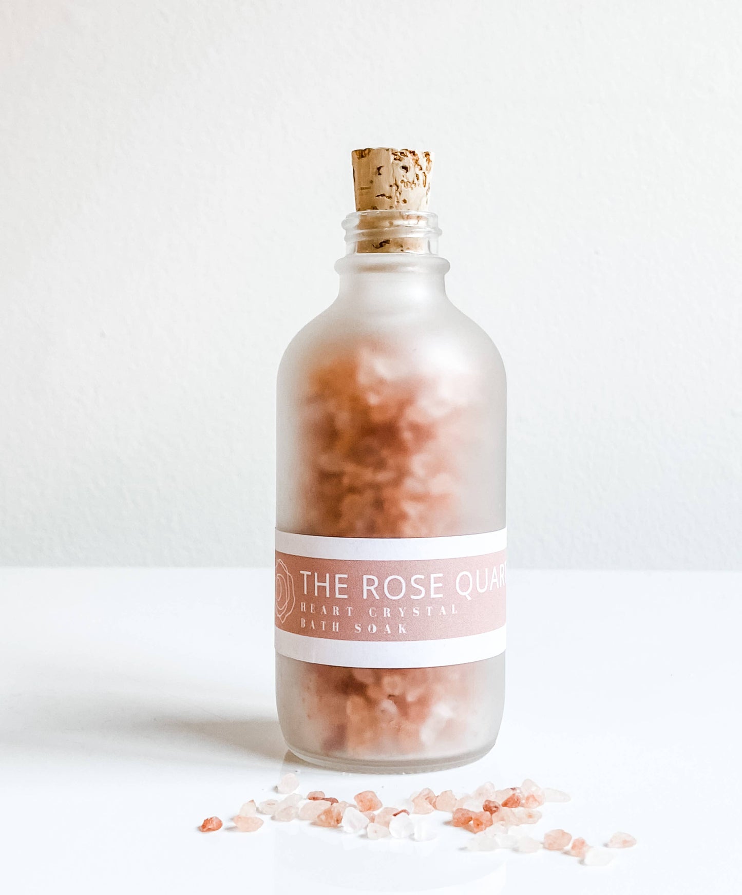 Rose Quartz Heart Crystal Bath Soak