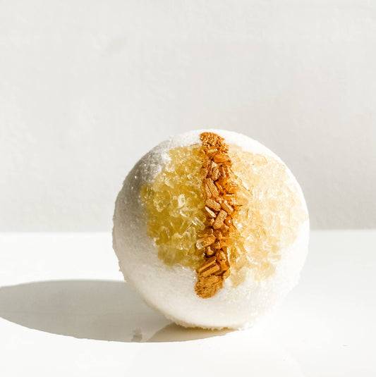 Invite Abundance - Citrine Crystal Bath Bomb